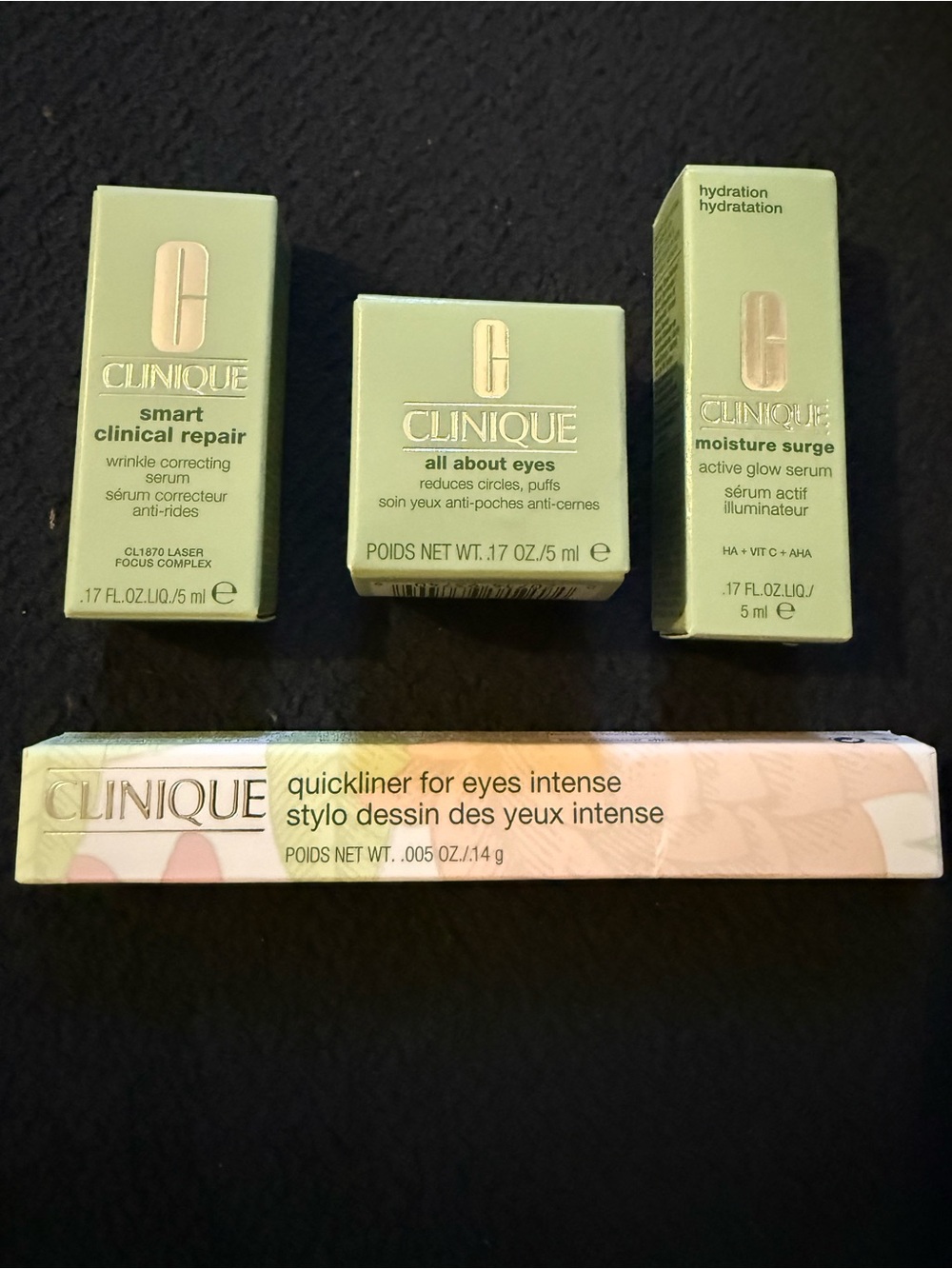 Clinique Skincare Set with Quickliner